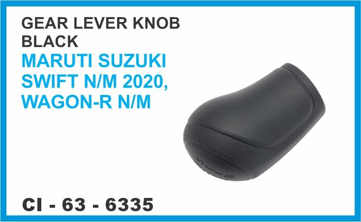 GEAR LEVER KNOB SWIFT N/M 2020, WAGON-R N/M BLACK