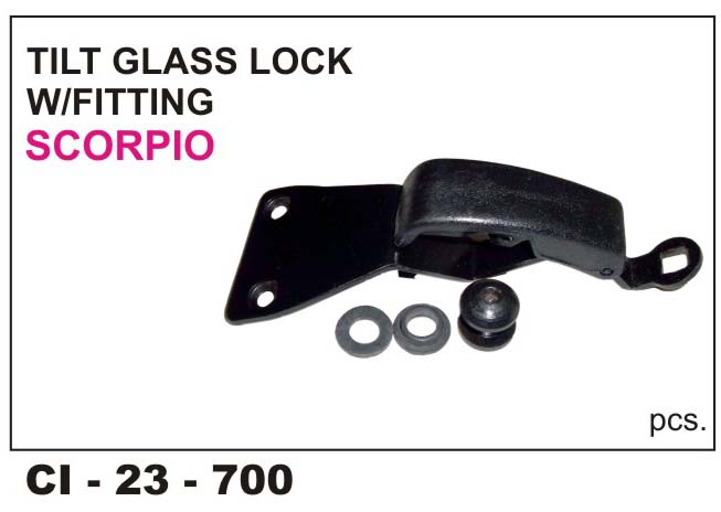 TILT GLASS LOCK SCORPIO W/FITTING LH