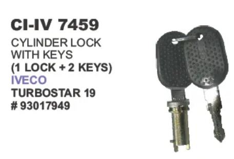 KRY CYLINDER LOCK WITH KEYS(1 LOCK+2KET) TURBO 19
