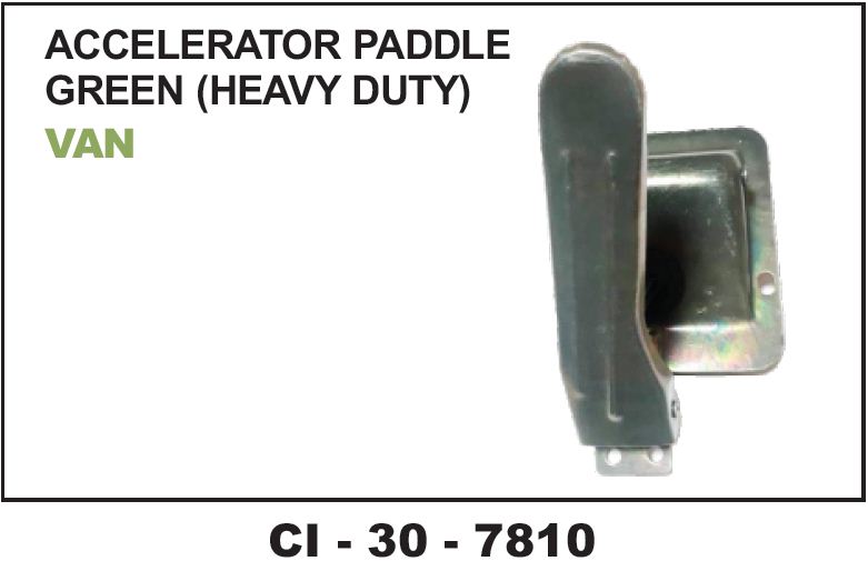 ACC PADLE ASSY VAN HEAVY DUTY GREEN