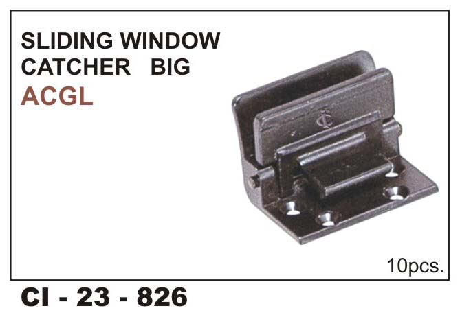 WINDOW LOCK BIG ACGL BLACK/CHROME