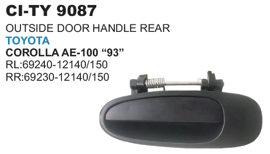 REAR DOOR HANDLE TYT COROLLA AE 100 OUTER (R+L)