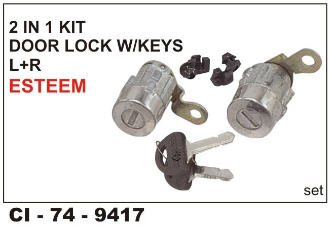 2in1 Kit Door Lock W/key Esteem