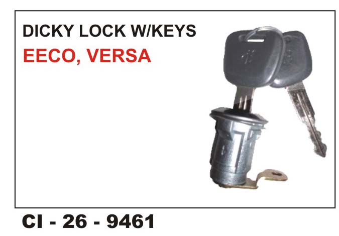 DICKEY LOCK W/KEY EECO,VERSA