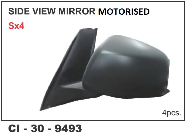 SIDE VIEW MIRROR SX4 MOTORISED LH