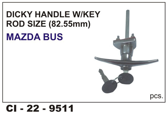 Dicky Handle W/key Mazda,Bus(82.55mm)