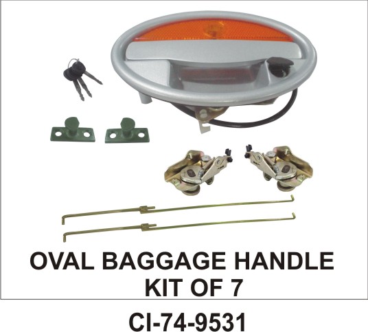 BAGGAGE HANDLE BUS OVAL TYPE W/KIT