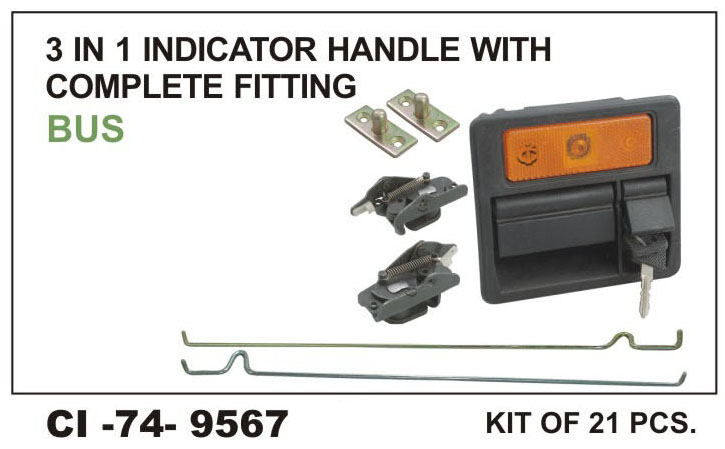 3 IN 1 BAGGAGE HNDL W/INDICATOR AND COMPLETE FIITIN