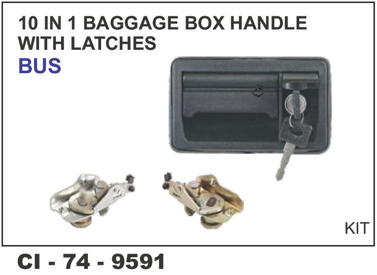 10 IN 1 BAGGAGE BOX HANDLE W/ LATCH ONLY BUS