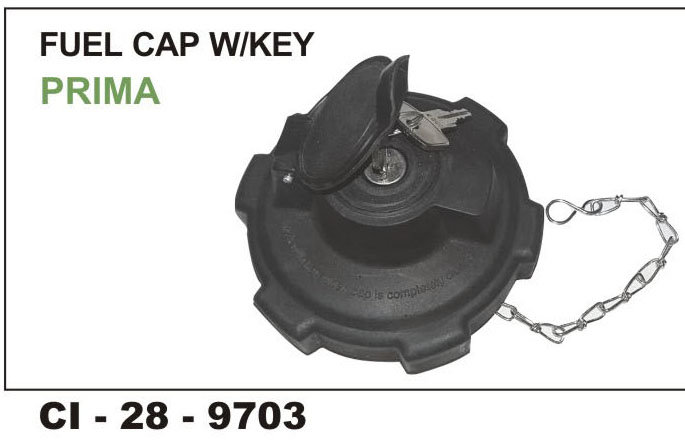FUEL TANK CAP W/KEY PRIMA