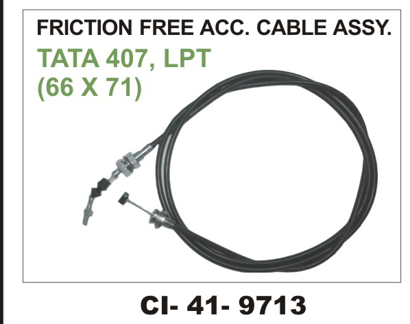 ACCELATOR CABLE ASSY. TATA 407 LPT(66"*71")