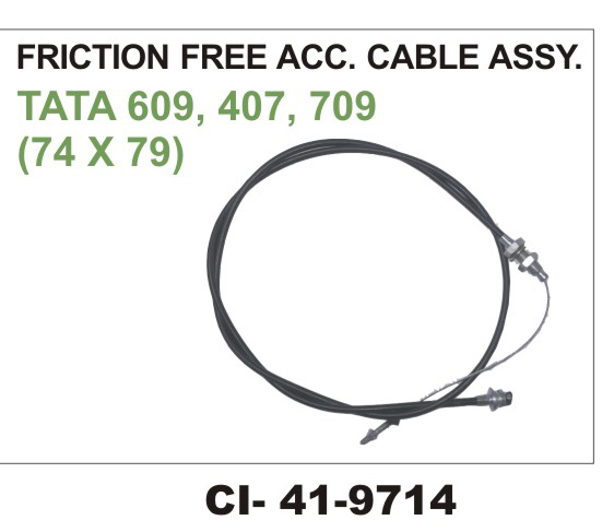 ACCELATOR CABLE ASSY. TATA 407,609,709(60"*70")