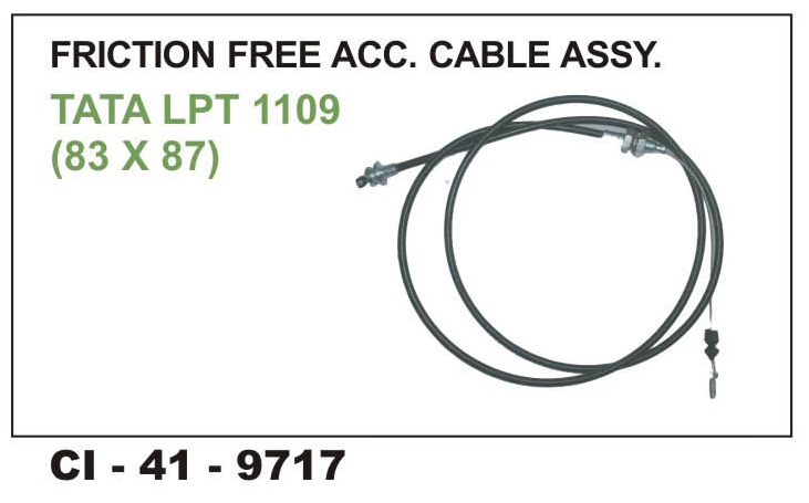 ACCELATOR CABLE ASSY. TATA LPT 1109(83"*87")