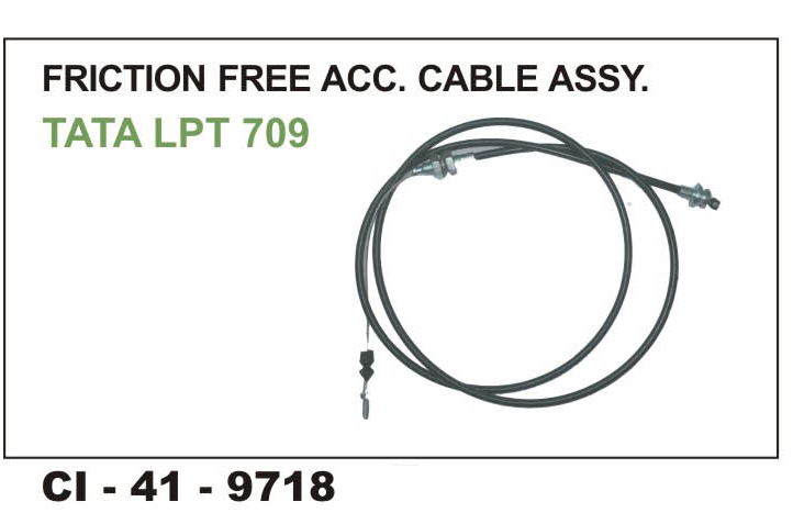 ACCELATOR CABLE ASSY. TATA LPT 709(60"*76.5")