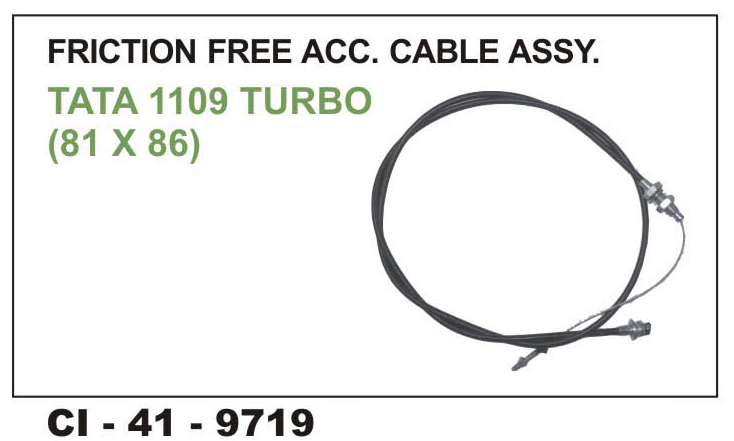 ACCELATOR CABLE ASSY. TATA 1109 TARBO (81"*86")