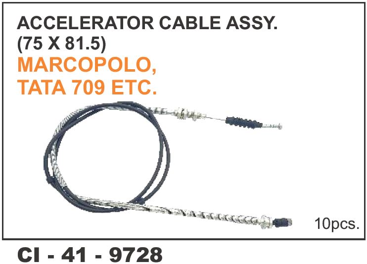 ACC CABLE ASSY  TATA 709 MARCOPOLO