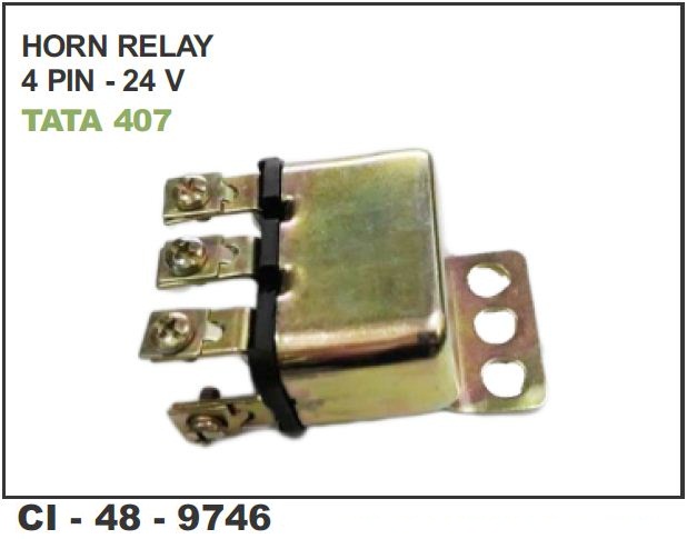 HORN RELAY 4 PIN 24 VOLT 407 ETC