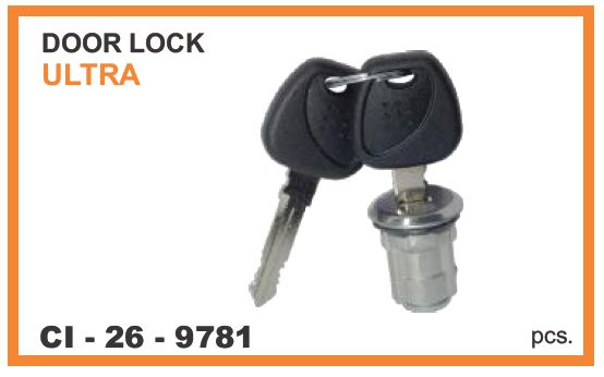 DOOR LOCK W/KEY ULTRA