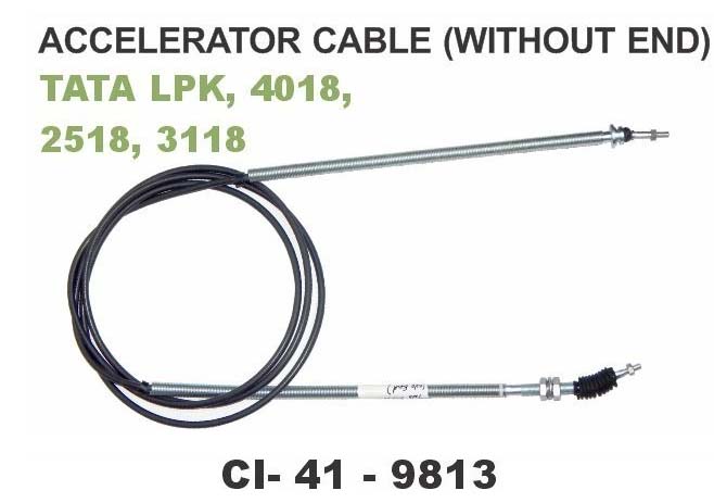 ACCELERATOR CABLE W/O END TATA LPK,4018,2518,3118