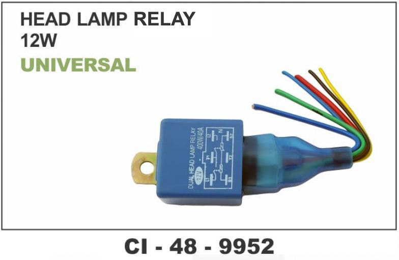 HEAD LAMP RELAY 12 VOLT UNIVERSAL TYPE